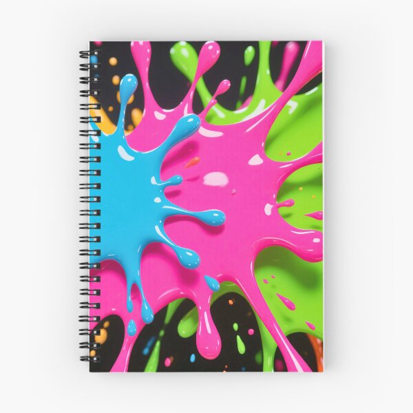 Item preview, Vibrant splash explosion of neon paint colors with bold drips, dynamic energy, and abstract modern art designed and sold by Mimoshi ⭐⭐⭐⭐⭐.
