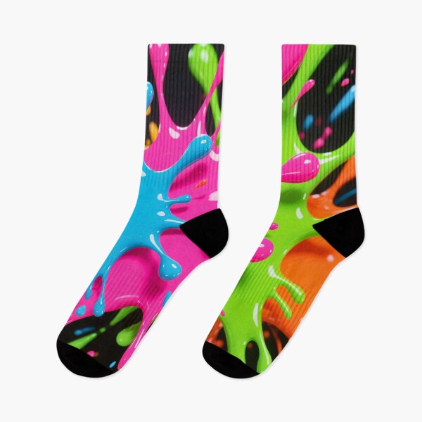 Item preview, Vibrant splash explosion of neon paint colors with bold drips, dynamic energy, and abstract modern art designed and sold by Mimoshi ⭐⭐⭐⭐⭐.