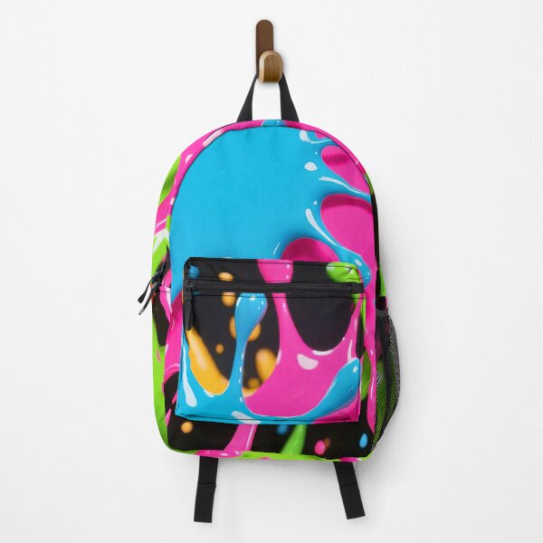 Item preview, Vibrant splash explosion of neon paint colors with bold drips, dynamic energy, and abstract modern art designed and sold by Mimoshi ⭐⭐⭐⭐⭐.