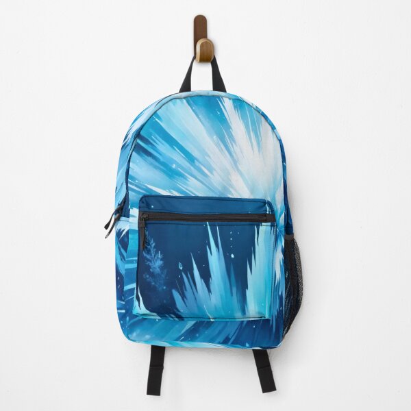 Item preview, Frozen abstract ice explosion with sharp crystal shards, radiant blue energy burst, and dramatic winter fantasy artwork designed and sold by Mimoshi ⭐⭐⭐⭐⭐.