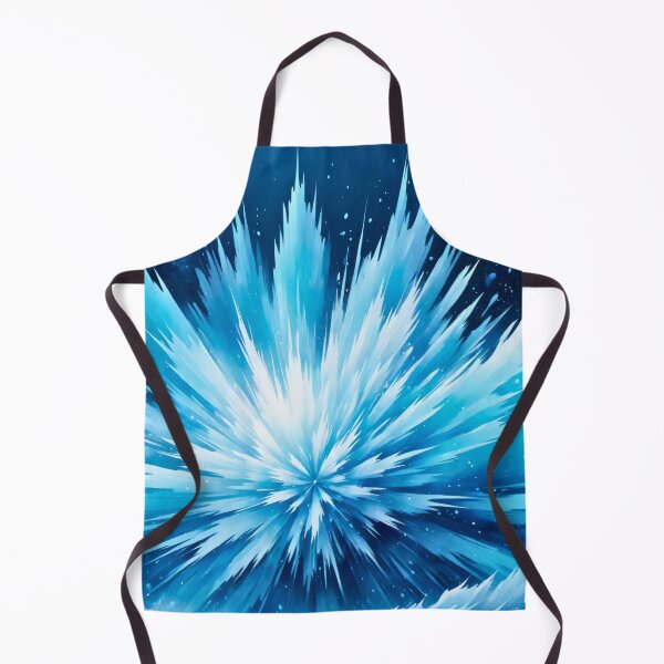 Item preview, Frozen abstract ice explosion with sharp crystal shards, radiant blue energy burst, and dramatic winter fantasy artwork designed and sold by Mimoshi ⭐⭐⭐⭐⭐.