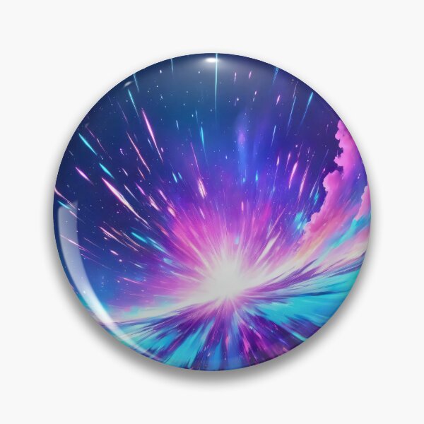 Item preview, Cosmic explosion of colorful light with radiant energy burst, vibrant galaxy clouds, and glowing space abstract painting designed and sold by Mimoshi ⭐⭐⭐⭐⭐.