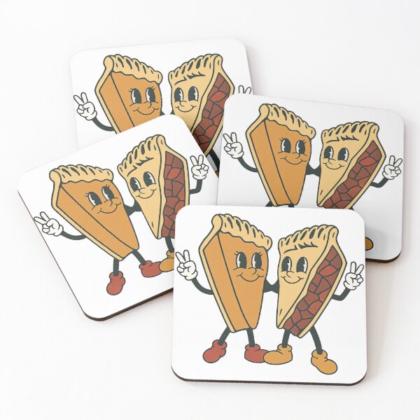 Item preview, Vintage Cartoon Pie Friends Illustration designed and sold by ArtfulWeave.