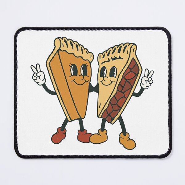 Item preview, Vintage Cartoon Pie Friends Illustration designed and sold by ArtfulWeave.