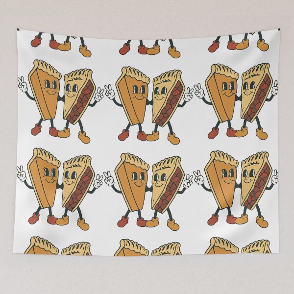 Item preview, Vintage Cartoon Pie Friends Illustration designed and sold by ArtfulWeave.