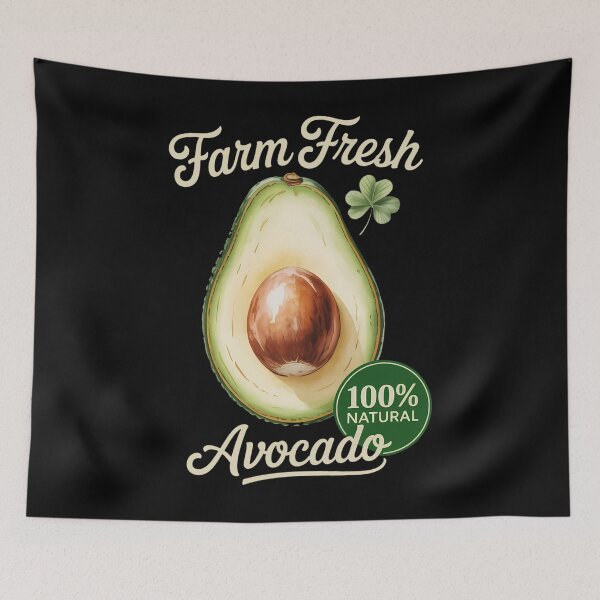 Item preview, Farm Fresh Organic Avocado Farmer's Market Homegrown designed and sold by PunkNation-Arts.
