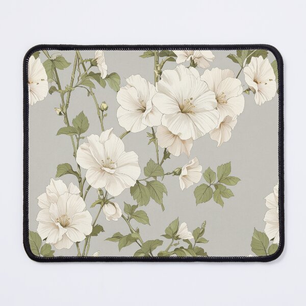 Item preview, White Hollyhock Blossom designed and sold by CoolPixels.