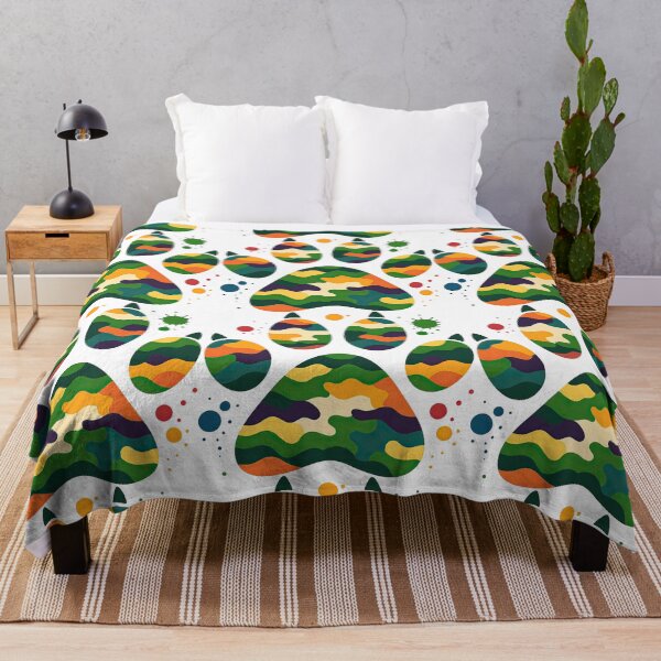 Item preview, Camouflage Animal Paw Print Art designed and sold by ArtfulWeave.