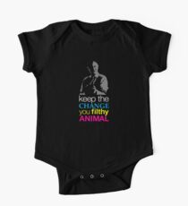 Allein zu Hause - Halten Sie die Änderung Sie dreckiges Tier Baby Body Kurzarm