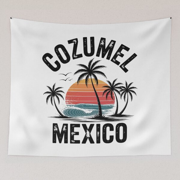 Item preview, Cozumel Mexico Beach Palm Trees Sunset designed and sold by Patricsselin.