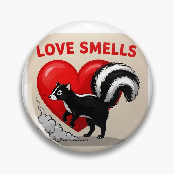 Item preview, love smells stinky skunk colorful design designed and sold by SmashingDeals.