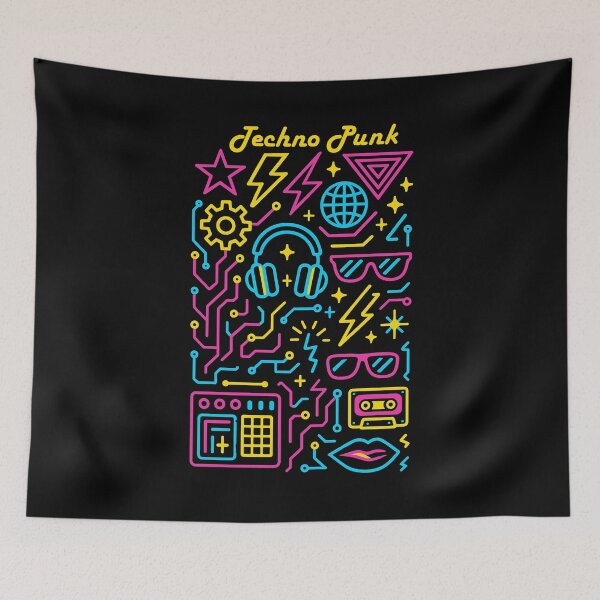 Item preview, Neon Techno Punk Electric Design  designed and sold by UNK-Fatigues.