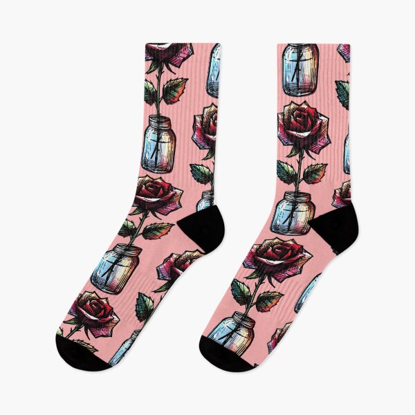 Item preview, Rose in jar June Birth Flower month sticker designed and sold by SomniferumWars.
