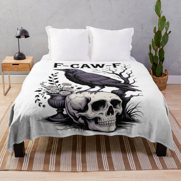 Item preview, F-Caw-F Skeleton Bat halloween designed and sold by PunkNation-Arts.