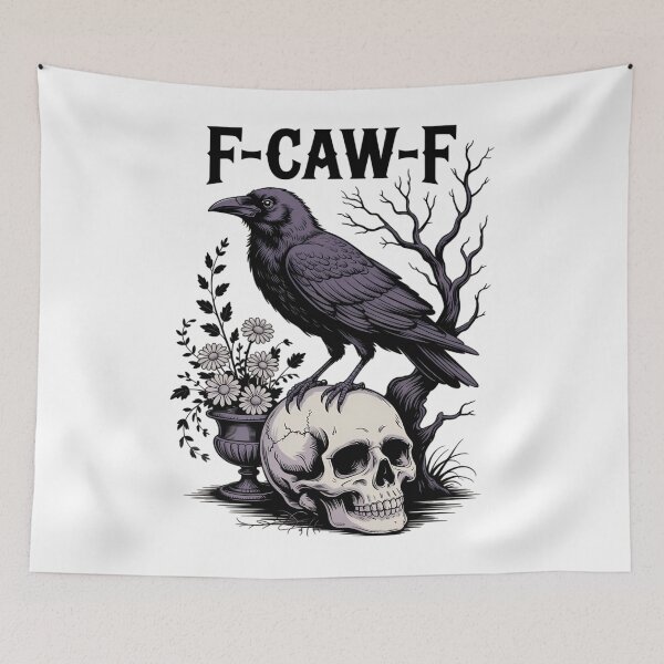 Item preview, F-Caw-F Skeleton Bat halloween designed and sold by PunkNation-Arts.