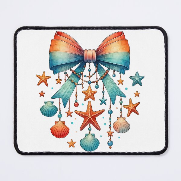 Item preview, Nautical Bow with Seashells and Starfish designed and sold by ArtfulWeave.