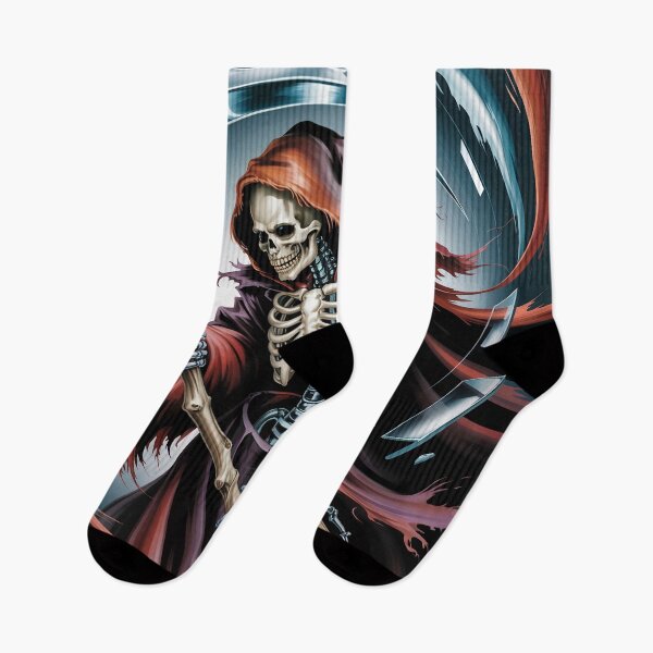 Item preview, Grim Reaper Skeleton – Dark Fantasy Art with Scythe designed and sold by KARTICK DUTTA.