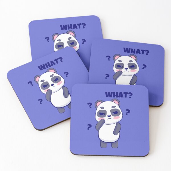 Artikelvorschau, Kawaii Panda Meme – Süßer lustiger „Was?“-Ausdruck entworfen und verkauft von IrinaCuteLab.