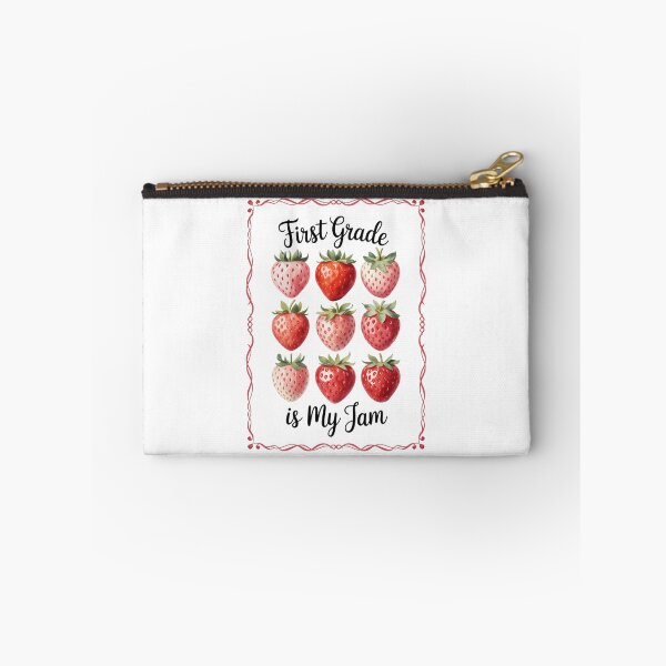 Item preview, First Grade is My Jam Strawberry First Grade Teacher designed and sold by PunkNation-Arts.