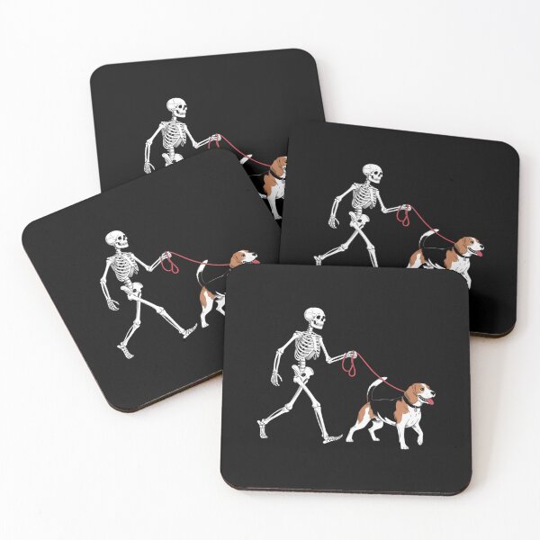 Item preview, Treeing Walker Coonhound Skeleton Walking Halloween designed and sold by ValerieRodrigue.