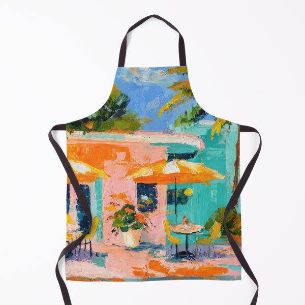 Item preview, Impressionist Cafe in Miami Painting designed and sold by ArtHouseNiklas.