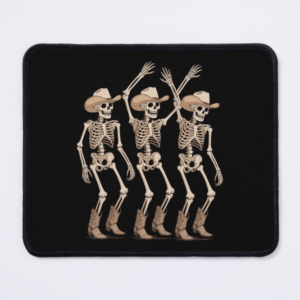 Item preview, Skeleton Cowboys Line Dancing Humorous Halloween Holiday designed and sold by ValerieRodrigue.