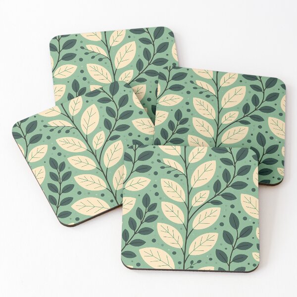 Item preview, Dark Green Theme, Botanical Leaves, Minimalist Modern Stylize, Repeated Texture Pattern (image size 8320x12480) designed and sold by Digital-Davinci.