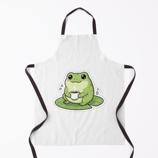 Item preview, Cute Frog with Coffee designed and sold by AbhishekPanwar.