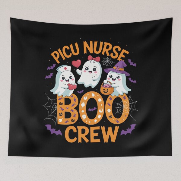 Item preview, Picu Nurse Boo Crew Funny Ghost Halloween Spooky designed and sold by ValerieRodrigue.