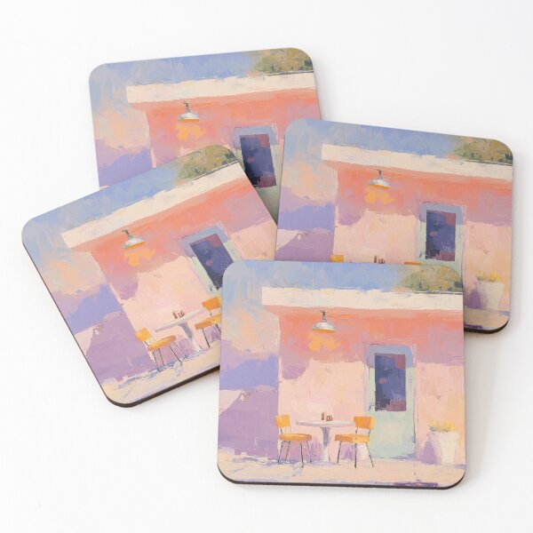 Item preview, Abstract oil painting Diner in the desert designed and sold by ArtHouseNiklas.
