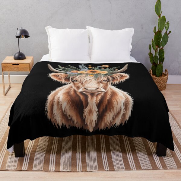 Item preview, Floral Shetland Cow Vegan Awareness designed and sold by PunkNation-Arts.