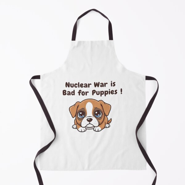 Item preview, Scared Kawaii Puppy: Nuclear War is Bad for Puppies! | Anti-War Art designed and sold by Sobari.