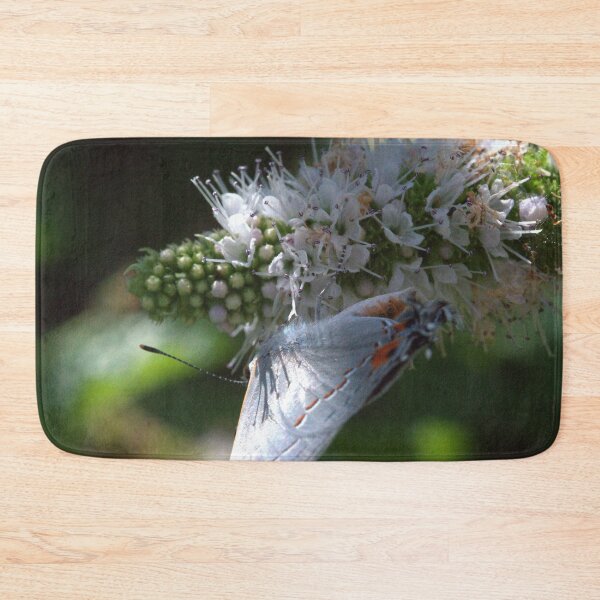Item preview, Gray Hairstreak Butterfly on Spearmint Bloom (Early Morning) designed and sold by Petalgrain.