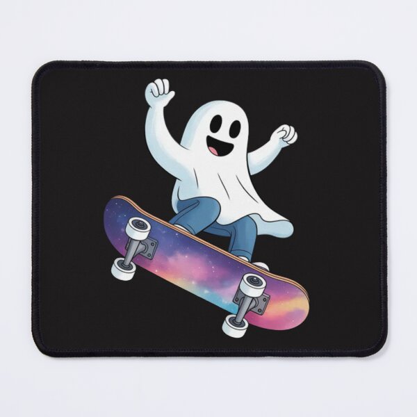 Item preview, Cute Ghost On Skateboard Funny Halloween Skater designed and sold by CraftyCuttable.