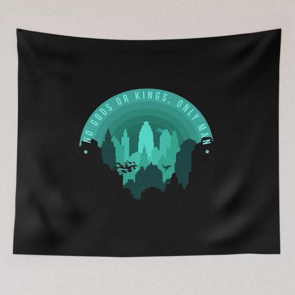Item preview, No Gods No Kings Only Man - Rapture Bioshock designed and sold by Harry Draws Straws.