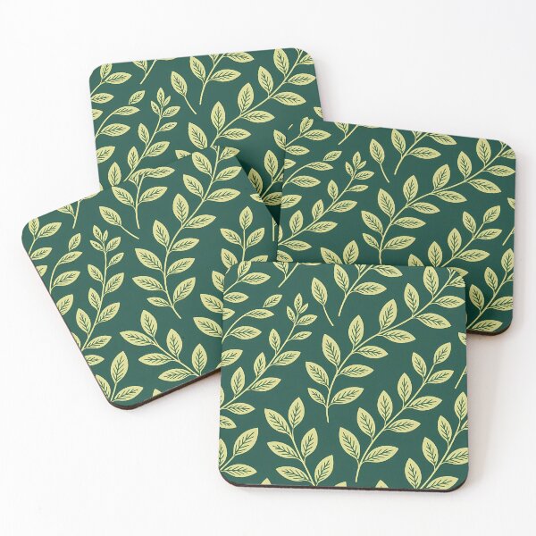 Item preview, Dark Green Theme, Botanical Leaves, Minimalist Modern Stylize, Repeated Texture Pattern (image size 8320x12480) designed and sold by Digital-Davinci.