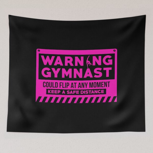 Item preview, Warning Gymnast Could Flip At Any Mo	t  Gymnas	  Gymnast 	  Gymnast Clothes  Gymnastics 	 For 	  Gymnastics Coach  Gymnastics Mom  Gymnastics Dad  Gymnastic Kids  	 designed and sold by qlfoxvmvzla1.