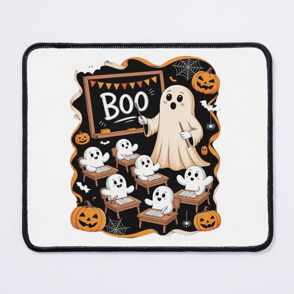 Item preview, Cute Halloween Ghost Teacher Teaching Students in Classroom designed and sold by CraftyCuttable.