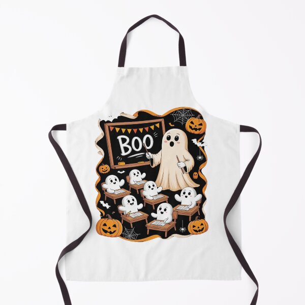 Item preview, Cute Halloween Ghost Teacher Teaching Students in Classroom designed and sold by CraftyCuttable.