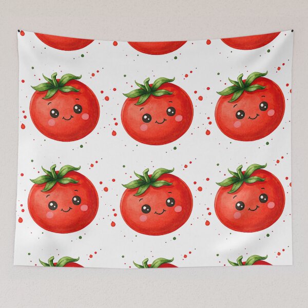 Item preview, Cute Smiling Tomato Character Illustration designed and sold by ArtfulWeave.