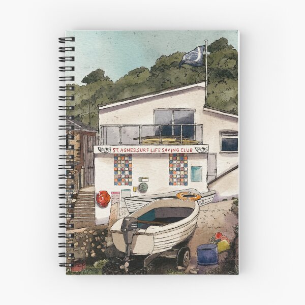 Item preview, St. Agnes Surf Life Saving Club – Cornwall Print  designed and sold by MelissaJamesIll.