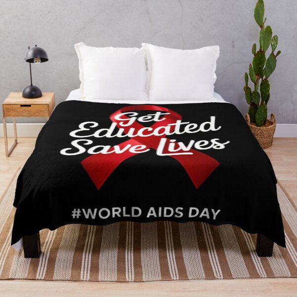 Item preview, Get Educated Save Lives World AIDS Day designed and sold by PunkNation-Arts.