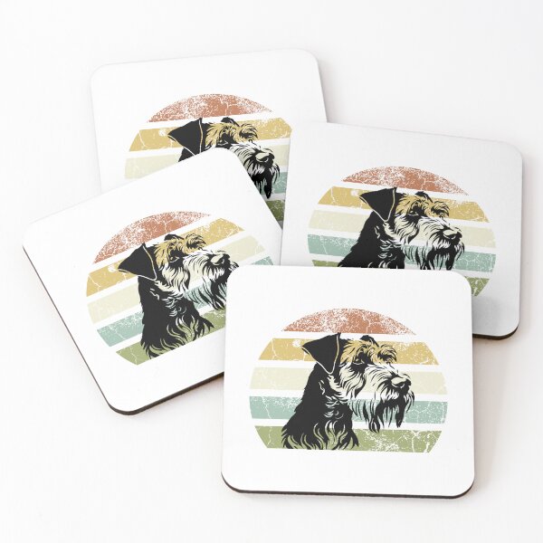 Item preview, Vintage Schnauzer Dog Retro Sunset – Cute Schnauzer Lover Gift designed and sold by Fig Tree Lane - Art &Tees.