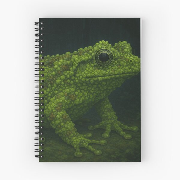 Item preview, Mossy Frog in Lush Forest – Theloderma corticale Wildlife designed and sold by NocturnalNook.
