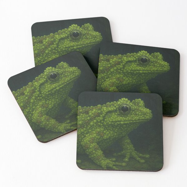 Item preview, Mossy Frog in Lush Forest – Theloderma corticale Wildlife designed and sold by NocturnalNook.