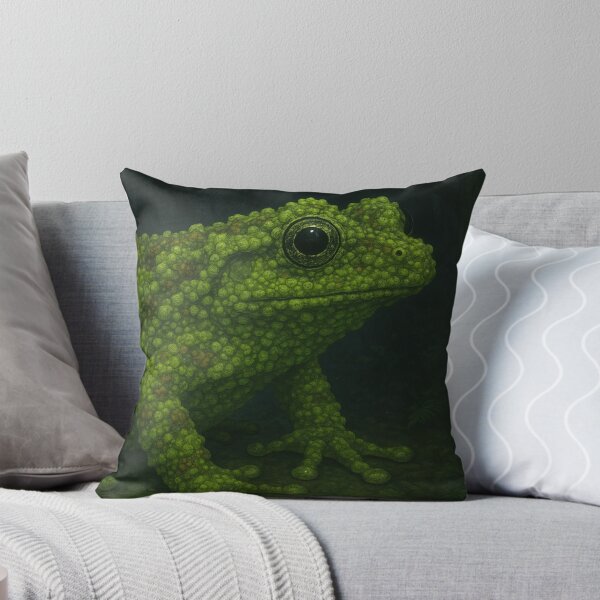 Item preview, Mossy Frog in Lush Forest – Theloderma corticale Wildlife designed and sold by NocturnalNook.