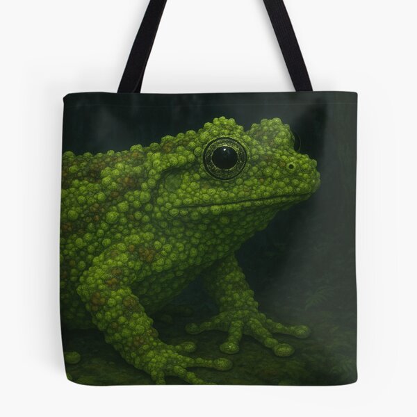 Item preview, Mossy Frog in Lush Forest – Theloderma corticale Wildlife designed and sold by NocturnalNook.