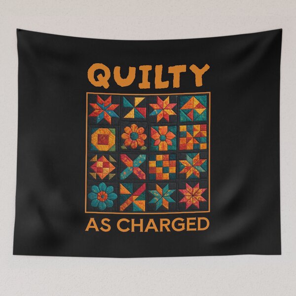 Item preview, QUILTED BLOCK QUILTY AS CHARGED designed and sold by aledfychan.