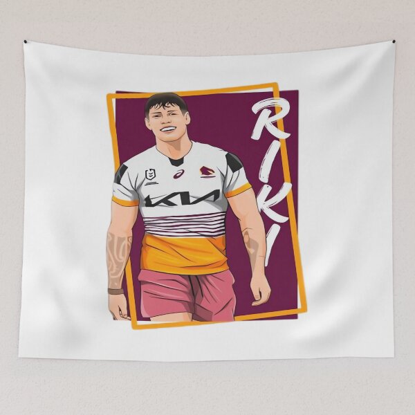Item preview, Jordan Riki - Brisbane Broncos designed and sold by fakioenmi.