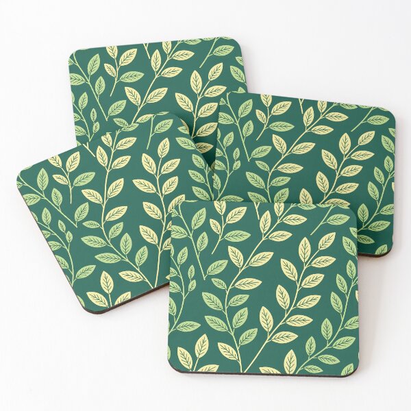Item preview, Dark Green Theme, Botanical Leaves, Minimalist Modern Stylize, Repeated Texture Pattern (image size 8320x12480) designed and sold by Digital-Davinci.